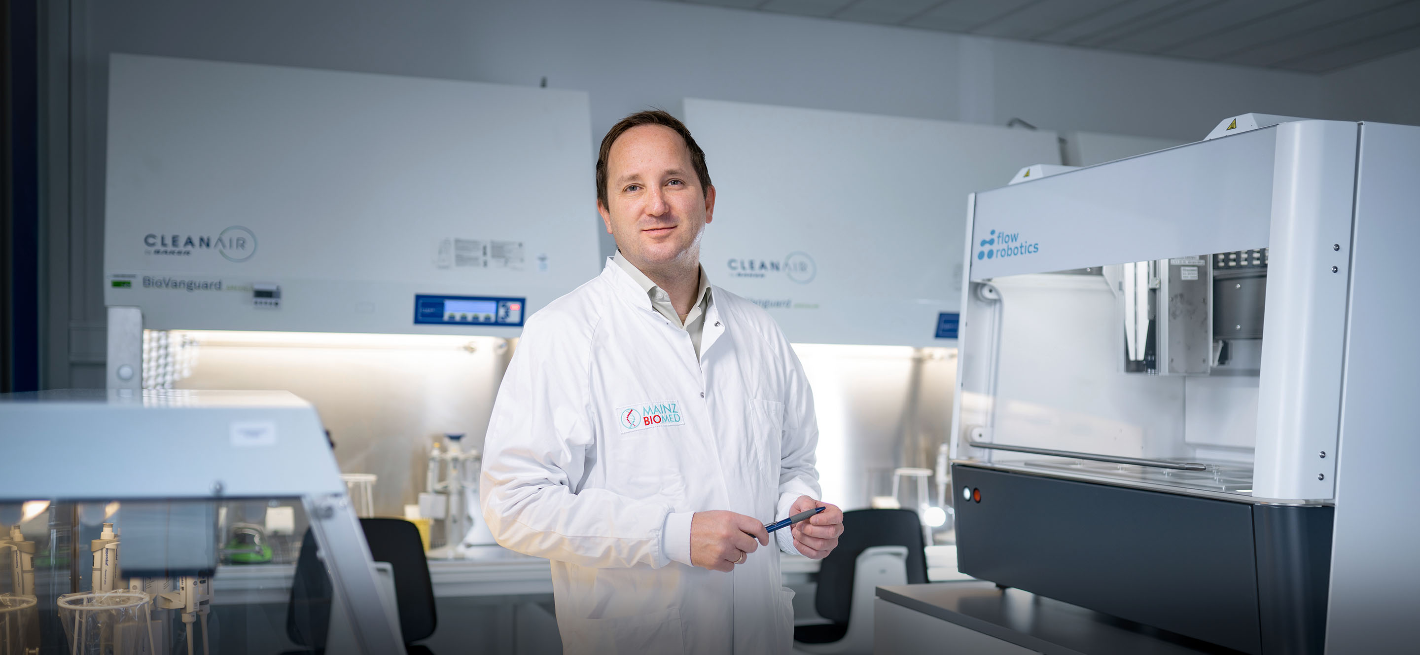 Dr. Moritz Eidens im Labor